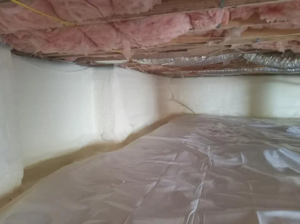 Crawl space encapsulation with closed-cell spray foam for Roof Maintenance in Shiprock